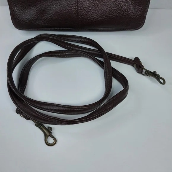 Vintage Y2K 2000’s Faded Glory Crossbody Bag Purse Brown Faux Leather 90s Iconic - Picture 12 of 14
